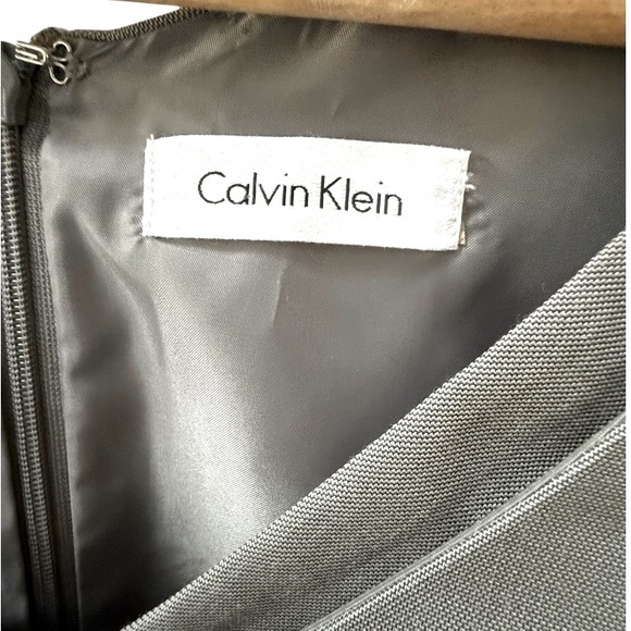 NWT Calvin Klein Women’s Grey Belted Dress! Size 4! NEW! - Picture 5 of 10